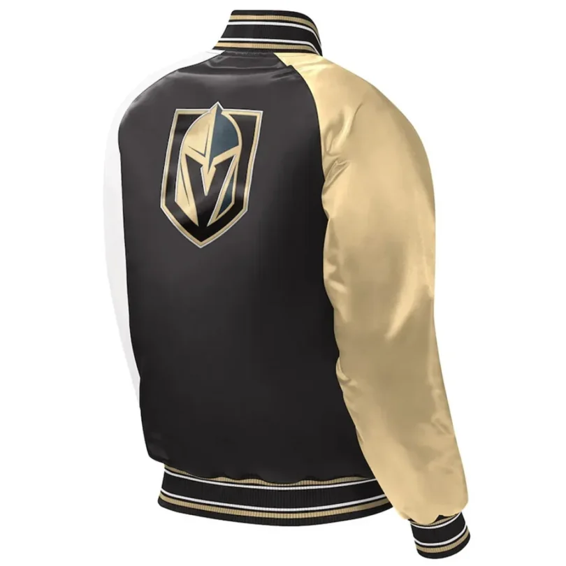 Yellow Black Utah Jazz Renegade Varsity Satin Jacket