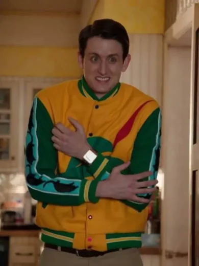 Yellow Black Utah Jazz Renegade Varsity Satin Jacket