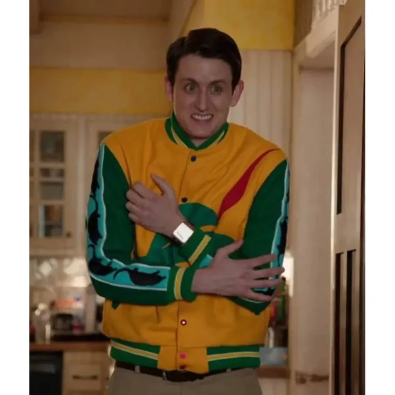 Yellow Black Utah Jazz Renegade Varsity Satin Jacket