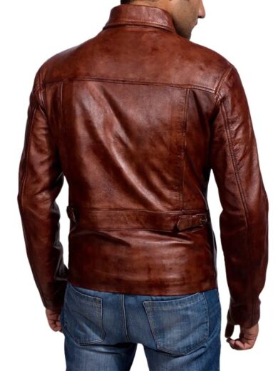 Abstract Leather Jacket