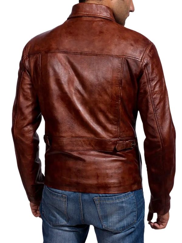 Abstract Leather Jacket