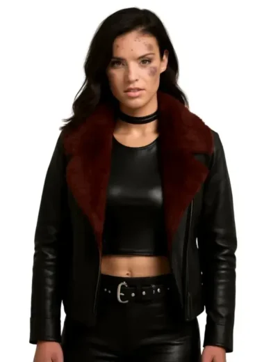 Acceleration Natalie Burn Leather Jacket