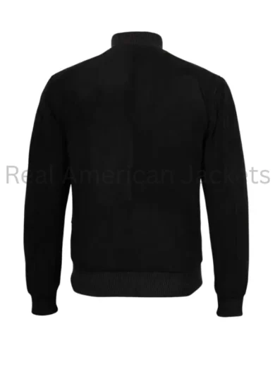 Adamsville Black Suede Bomber Jacket