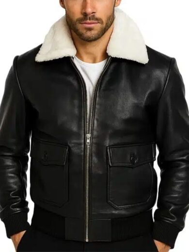 Airin G-1 Brown Leather Bomber Jacket