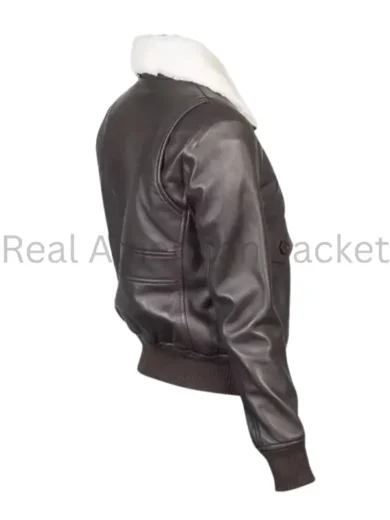 Airin G-1 Brown Leather Bomber Jacket 2