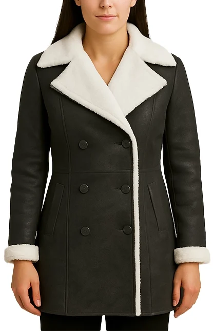 Amie-–-Black-Double-Breasted-Shearling-Coat