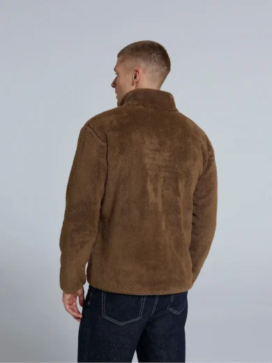 Animal Brown Teddy Mens Fleece Jacket 2