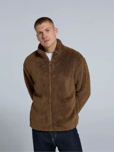 Animal Brown Teddy Mens Fleece Jacket 3