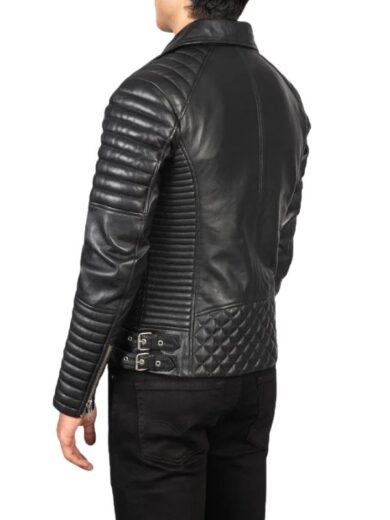 Armand Black Leather Biker Jackets