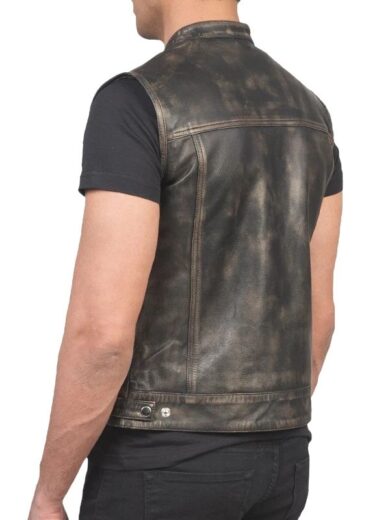 Atlas Moto Leather Vest