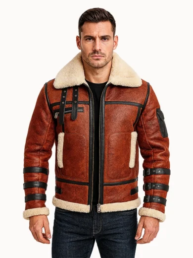 Aviator Sheepskin RAF B6 Bomber Jacket