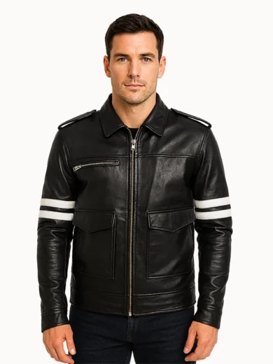Black Leather Jacket Dragonhide