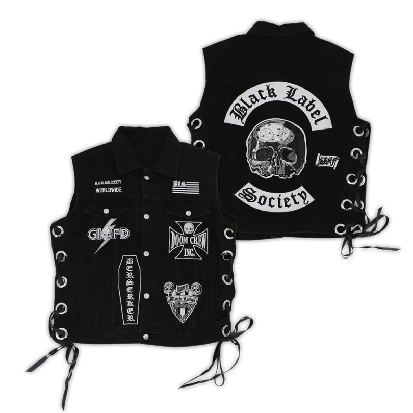 Black Label Society Denim Vest - Image 3