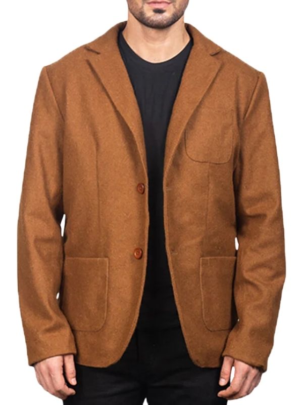 Borges Khaki Wool Blazer