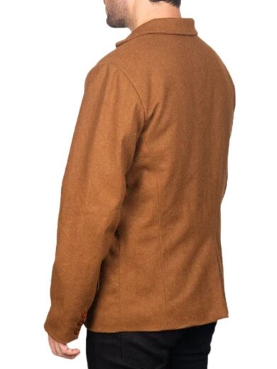 Borges Men Khaki Wool Blazer