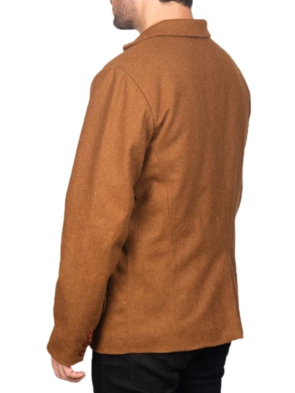 Borges Men Khaki Wool Blazer