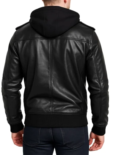 Bravado-Black-Leather-Bomber-Jacket-With-Hood-b