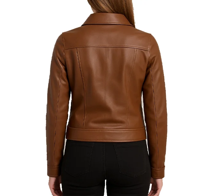 Brown-Classic-Leather-Jacket-With-Collar-2