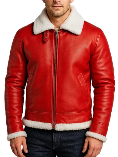 Francis-B-3-Red-Leather-Bomber-Jacket