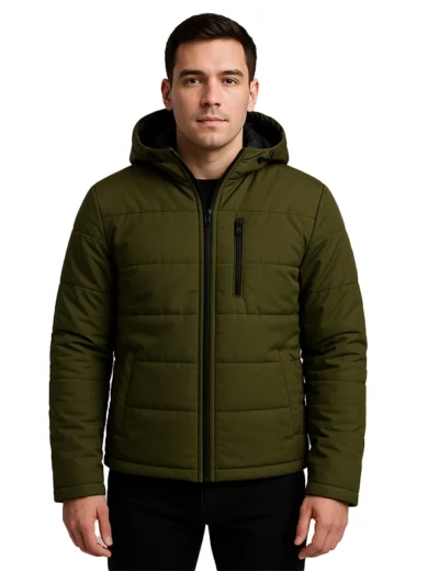 Erico – Green Hooded Puffer Jacket