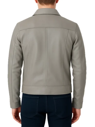 Grey-Classic-Leather-Jacket-With-Collar-2