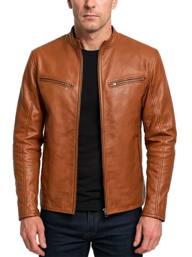 Ionic-Brown-Leather-Biker-Jacket-1