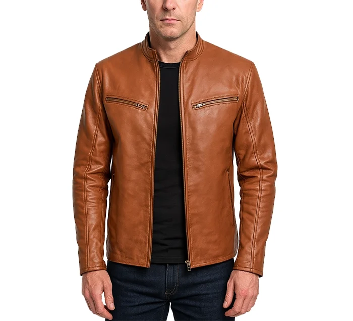 Ionic-Brown-Leather-Biker-Jacket-1