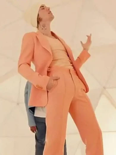 Justin Bieber Peaches Suit 2