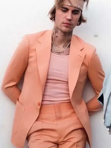 Justin Bieber Peaches Suit