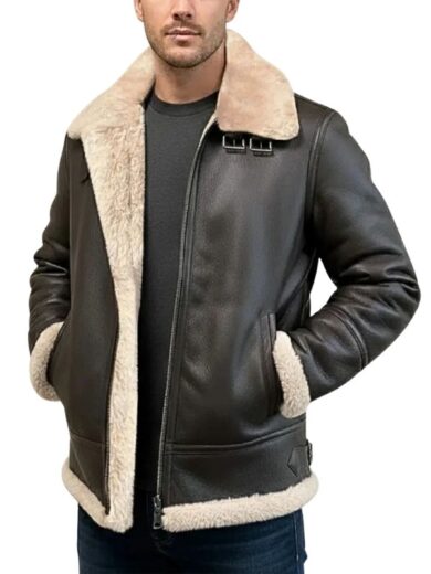 Men B3 Sheepskin Bomber Jacket