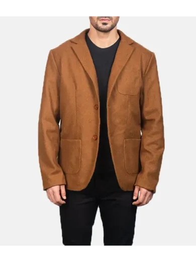 Borges Khaki Wool Blazer