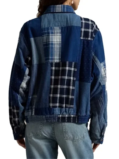 Polo Ralph Lauren Patchwork Cotton Linen Windbreaker back