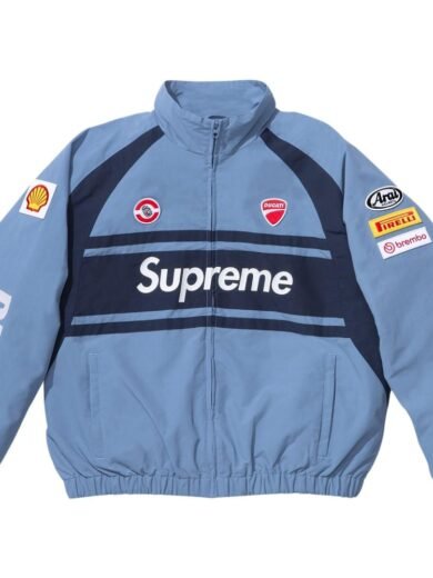 Supreme X Ducati Track Blue Jacket