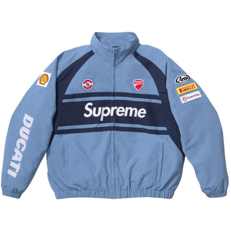 Supreme X Ducati Track Blue Jacket