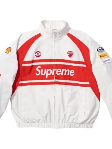 Supreme X Ducati Track white Jacket 2