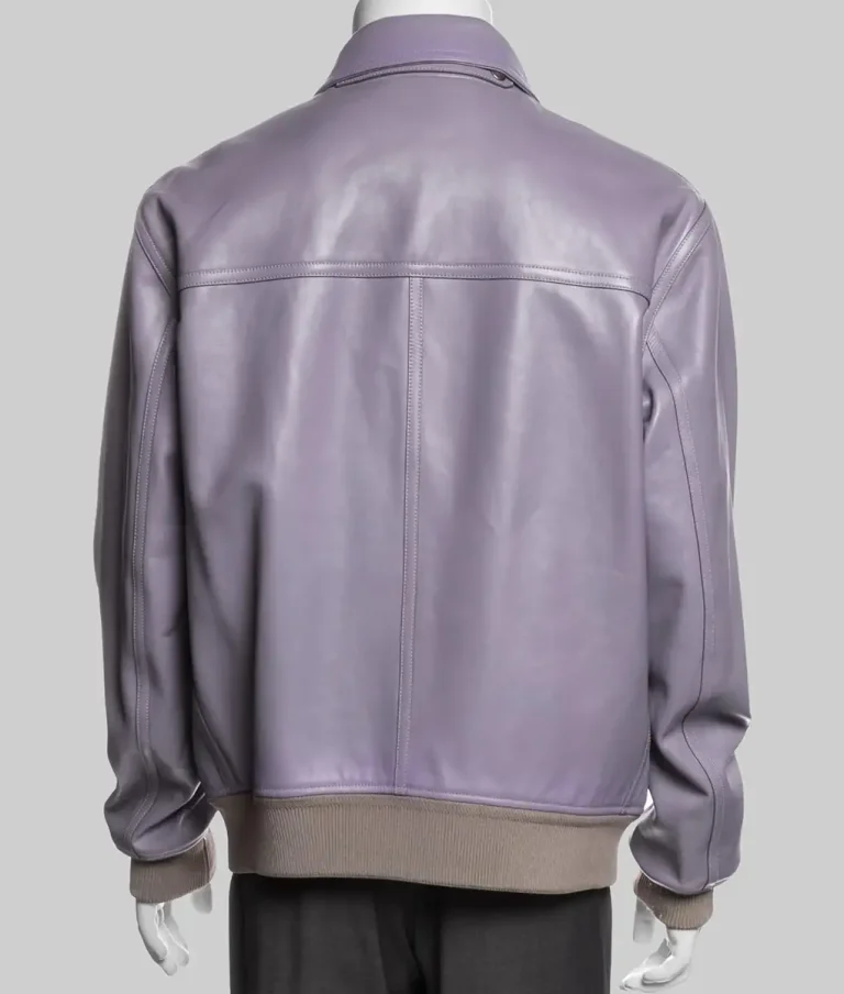 The Voice John Legend Purple Leather Jacket - Image 3