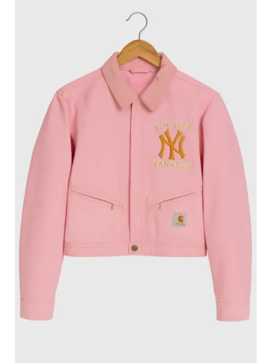 Vintage Carhartt x NY Yankees Crop Pink Jacket