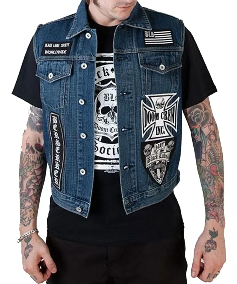 Black Label Society Denim Vest