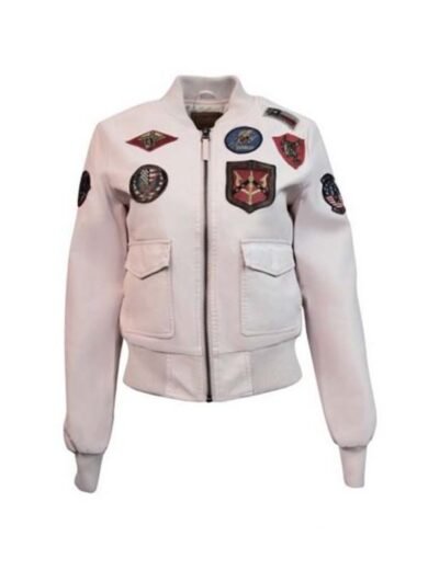 Light Pink Top Gun Vegan Jacket