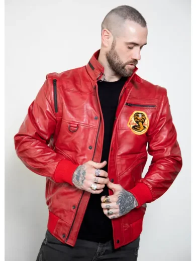 Cobra Kai Red Leather Jacket 2