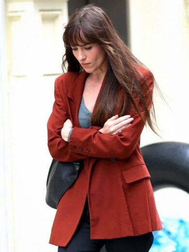 Dakota Johnson Materialists Red Blazer 2