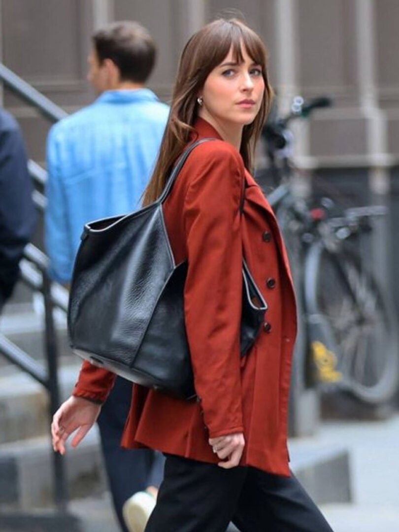 Dakota Johnson Materialists Red Blazer 3