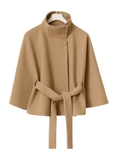 Gina Tricot Belt Cape brown Jacket
