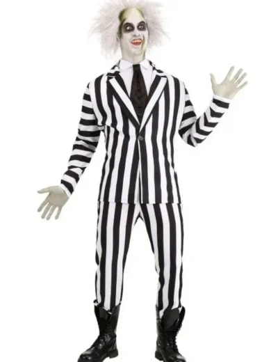 Halloween Beetlejuice Adult Suit
