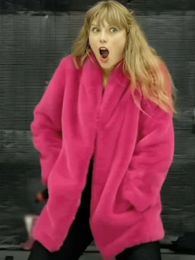 I Can Do It With a Broken Heart Taylor Swift Pink Fur Coat