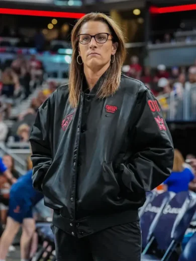 Indiana Fever Stranger Things Black Jacket