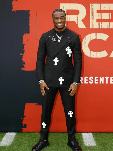 Jalen Milroe Chrome Hearts Suit