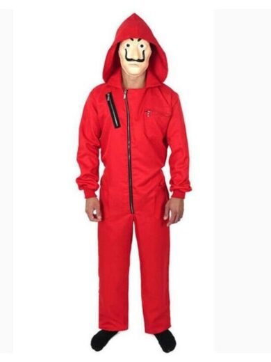 Money Heist La Casa De Papel Dali Red Jumpsuit