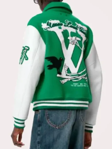 Louis Vuitton Green Varsity Jacket 2