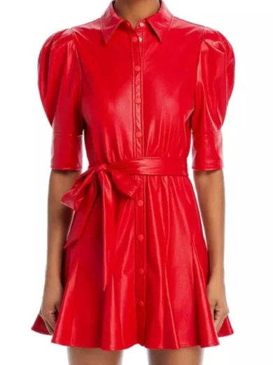 No-Good-Deed-2024-Linda-Cardellini-Red-Leather-Dress2